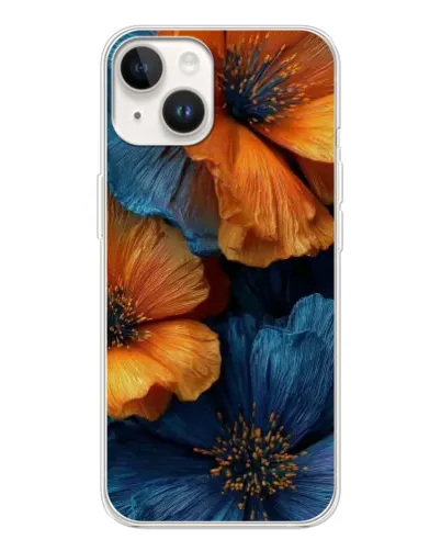 Чехол для TECNO Spark Go 1 с картинкой «Яркая сине-оранжевая флора» Чехол для TECNO Spark Go 1 с картинкой «Яркая сине-оранжевая флора»