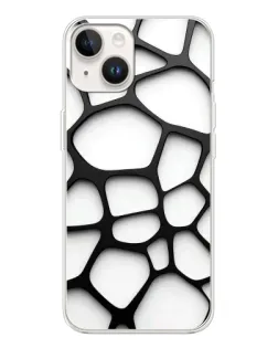 Чохол для TECNO Spark Go 1 з картинкою «Біла об'ємна сітка»