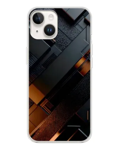 Чехол для TECNO Spark Go 1 с картинкой «Черные геометрические блоки» Чехол для TECNO Spark Go 1 с картинкой «Черные геометрические блоки»