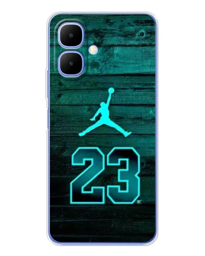 Чехол для TECNO Spark Go 2 с картинкой «Jordan Cyan 23» Чехол для TECNO Spark Go 2 с картинкой «Jordan Cyan 23»