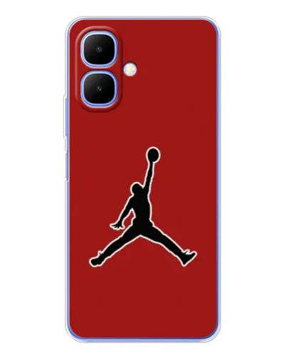 Чехол для TECNO Spark Go 2 с картинкой «Jordan Red Back» Чехол для TECNO Spark Go 2 с картинкой «Jordan Red Back»