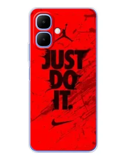 Чехол для TECNO Spark Go 2 с картинкой «Nike Just Do It» Чехол для TECNO Spark Go 2 с картинкой «Nike Just Do It»