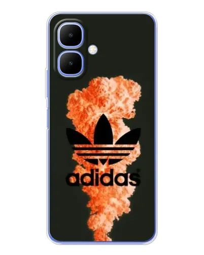 Чехол для TECNO Spark Go 2 с картинкой «Оранжевый дым Adidas» Чехол для TECNO Spark Go 2 с картинкой «Оранжевый дым Adidas»