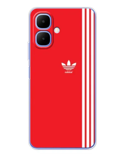 Чехол для TECNO Spark Go 2 с картинкой «Красный минимализм Adidas» Чехол для TECNO Spark Go 2 с картинкой «Красный минимализм Adidas»