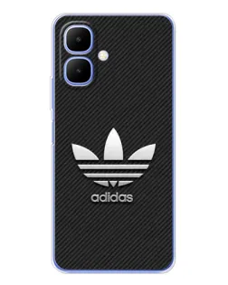 Чехол для TECNO Spark Go 2 с картинкой «Adidas Карбоновая текстура»