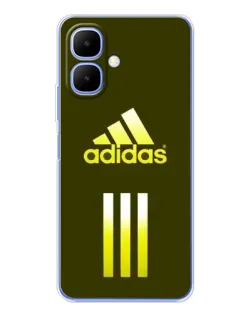 Чехол для TECNO Spark Go 2 с картинкой «Оливковый градиент Adidas»
