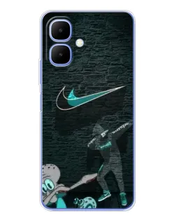Чехол для TECNO Spark Go 2 с картинкой «Спортивный арт Nike»
