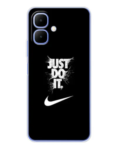 Чехол для TECNO Spark Go 2 с картинкой «Текстовый принт Nike»