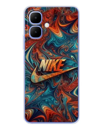 Чехол для TECNO Spark Go 2 с картинкой «Nike в абстракции»