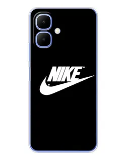 Чехол для TECNO Spark Go 2 с картинкой «Мазки краски Nike»
