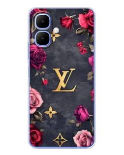 Чохол для TECNO Spark Go 2 з картинкою «Квітковий Louis Vuitton»
