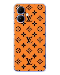 Чохол для TECNO Spark Go 2 з картинкою «Помаранчевий стиль LV»