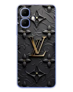 Чохол для TECNO Spark Go 2 з картинкою «Шкіряна текстура LV»