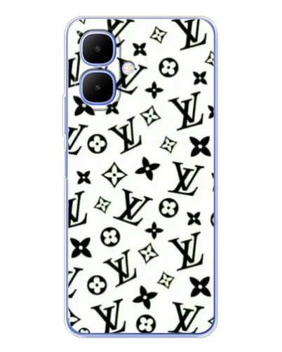 Чохол для TECNO Spark Go 2 з картинкою «Монохромний хаос LV»