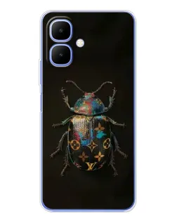 Чохол для TECNO Spark Go 2 з картинкою «LV — мармуровий принт»