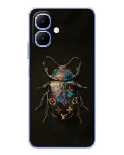 Чохол для TECNO Spark Go 2 з картинкою «LV — мармуровий принт»
