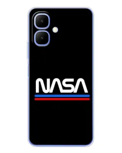 Чохол для TECNO Spark Go 2 з картинкою «NASA — класика Red Blue» Чохол для TECNO Spark Go 2 з картинкою «NASA — класика Red Blue»