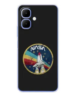 Чохол для TECNO Spark Go 2 з картинкою «NASA — емблема місії» Чохол для TECNO Spark Go 2 з картинкою «NASA — емблема місії»