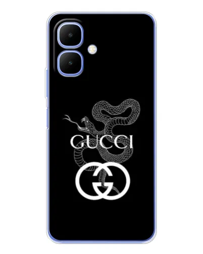 Чехол для TECNO Spark Go 2 с картинкой «Gucci — серебряная змея» Чехол для TECNO Spark Go 2 с картинкой «Gucci — серебряная змея»