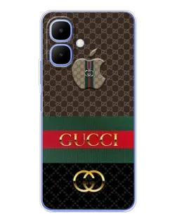 Чехол для TECNO Spark Go 2 с картинкой «Gucci — брендированный десерт»