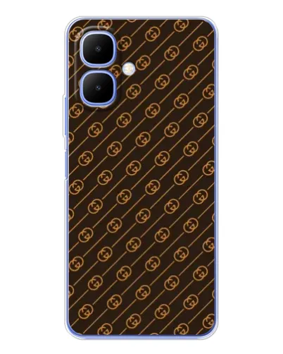 Чехол для TECNO Spark Go 2 с картинкой «Gucci — золотые диагонали» Чехол для TECNO Spark Go 2 с картинкой «Gucci — золотые диагонали»