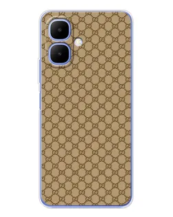 Чехол для TECNO Spark Go 2 с картинкой «Gucci — классический беж»