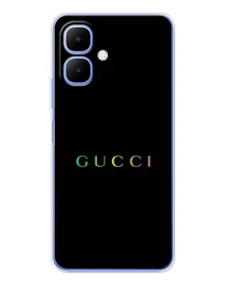 Чехол для TECNO Spark Go 2 с картинкой «Gucci — неоновый минимализм»
