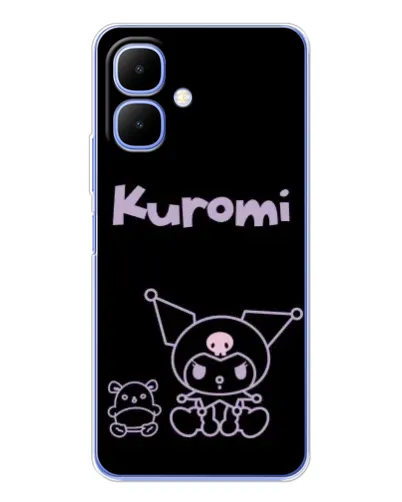 Чехол для TECNO Spark Go 2 с картинкой «Kuromi — черный минимализм» Чехол для TECNO Spark Go 2 с картинкой «Kuromi — черный минимализм»