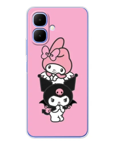 Чехол для TECNO Spark Go 2 с картинкой «My Melody и Kuromi» Чехол для TECNO Spark Go 2 с картинкой «My Melody и Kuromi»