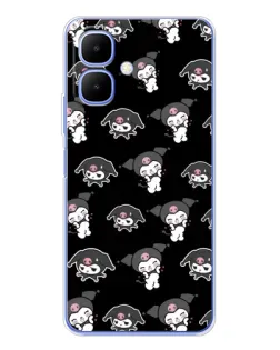 Чехол для TECNO Spark Go 2 с картинкой «Черный паттерн Kuromi» Чехол для TECNO Spark Go 2 с картинкой «Черный паттерн Kuromi»