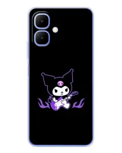 Чехол для TECNO Spark Go 2 с картинкой «Электрическая Kuromi» Чехол для TECNO Spark Go 2 с картинкой «Электрическая Kuromi»