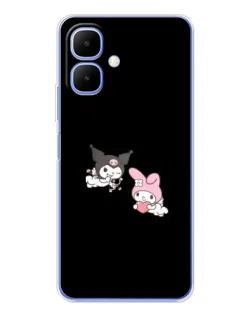 Чехол для TECNO Spark Go 2 с картинкой «My Melody и Kuromi» Чехол для TECNO Spark Go 2 с картинкой «My Melody и Kuromi»