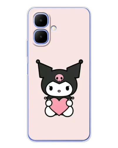 Чехол для TECNO Spark Go 2 с картинкой «Kuromi и сердце» Чехол для TECNO Spark Go 2 с картинкой «Kuromi и сердце»