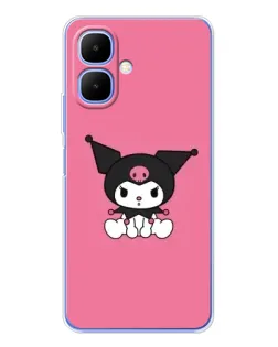 Чехол для TECNO Spark Go 2 с картинкой «Хмурая Kuromi» Чехол для TECNO Spark Go 2 с картинкой «Хмурая Kuromi»