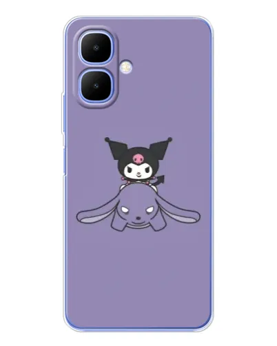 Чехол для TECNO Spark Go 2 с картинкой «Kuromi на лиловом фоне» Чехол для TECNO Spark Go 2 с картинкой «Kuromi на лиловом фоне»