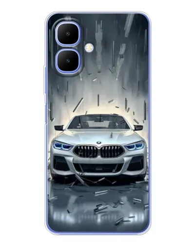 Чехол для TECNO Spark Go 2 с картинкой «BMW в свете фар»