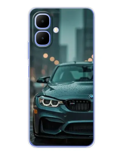 Чехол для TECNO Spark Go 2 с картинкой «BMW в огнях города»