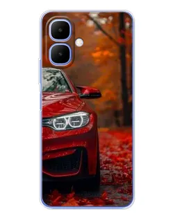 Чехол для TECNO Spark Go 2 с картинкой «Осенняя BMW M4»