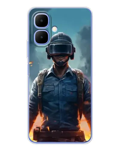Чохол для TECNO Spark Go 2 з картинкою «PUBG — реалістичний герой»