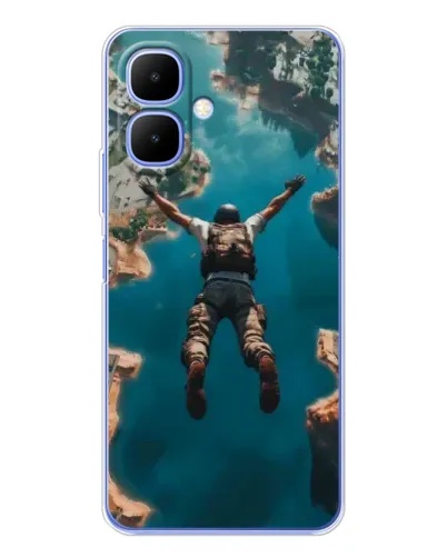 Чохол для TECNO Spark Go 2 з картинкою «PUBG — вільне падіння»