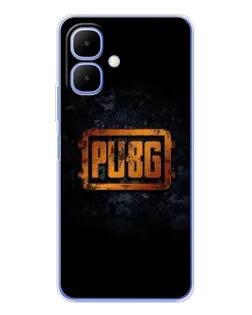 Чохол для TECNO Spark Go 2 з картинкою «PUBG — золотий логотип»