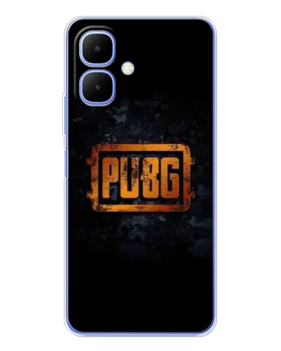 Чохол для TECNO Spark Go 2 з картинкою «PUBG — золотий логотип»