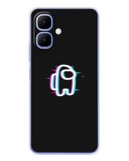 Чехол для TECNO Spark Go 2 с картинкой «Among Us неон» Чехол для TECNO Spark Go 2 с картинкой «Among Us неон»
