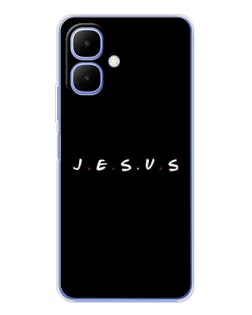 Чехол для TECNO Spark Go 2 с картинкой «Точки веры J.E.S.U.S.»