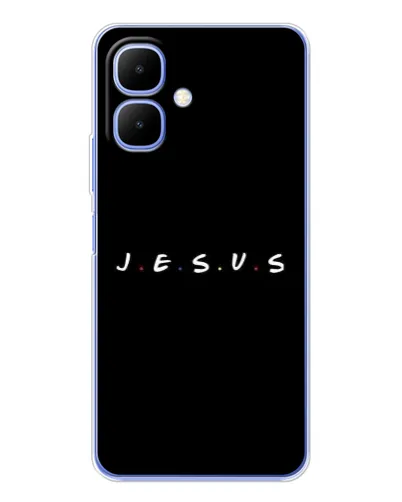Чехол для TECNO Spark Go 2 с картинкой «Точки веры J.E.S.U.S.»
