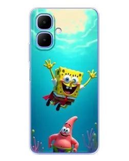 Чехол для TECNO Spark Go 2 с картинкой «Спанч Боб под водой» Чехол для TECNO Spark Go 2 с картинкой «Спанч Боб под водой»