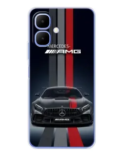 Чохол для TECNO Spark Go 2 з картинкою «Mercedes — білий карбон» Чохол для TECNO Spark Go 2 з картинкою «Mercedes — білий карбон»