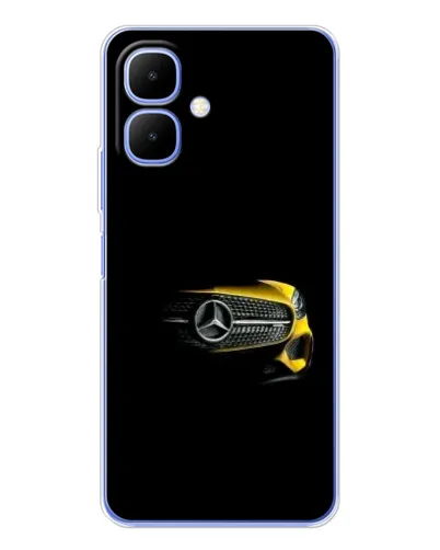 Чехол для TECNO Spark Go 2 с картинкой «Mercedes — ретро стиль»