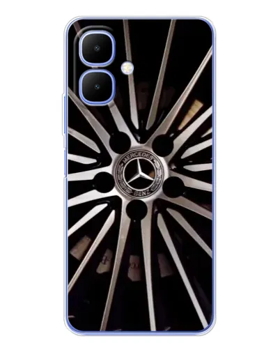 Чехол для TECNO Spark Go 2 с картинкой «Диск Mercedes»