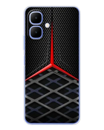 Чехол для TECNO Spark Go 2 с картинкой «Mercedes Carbon Grid»
